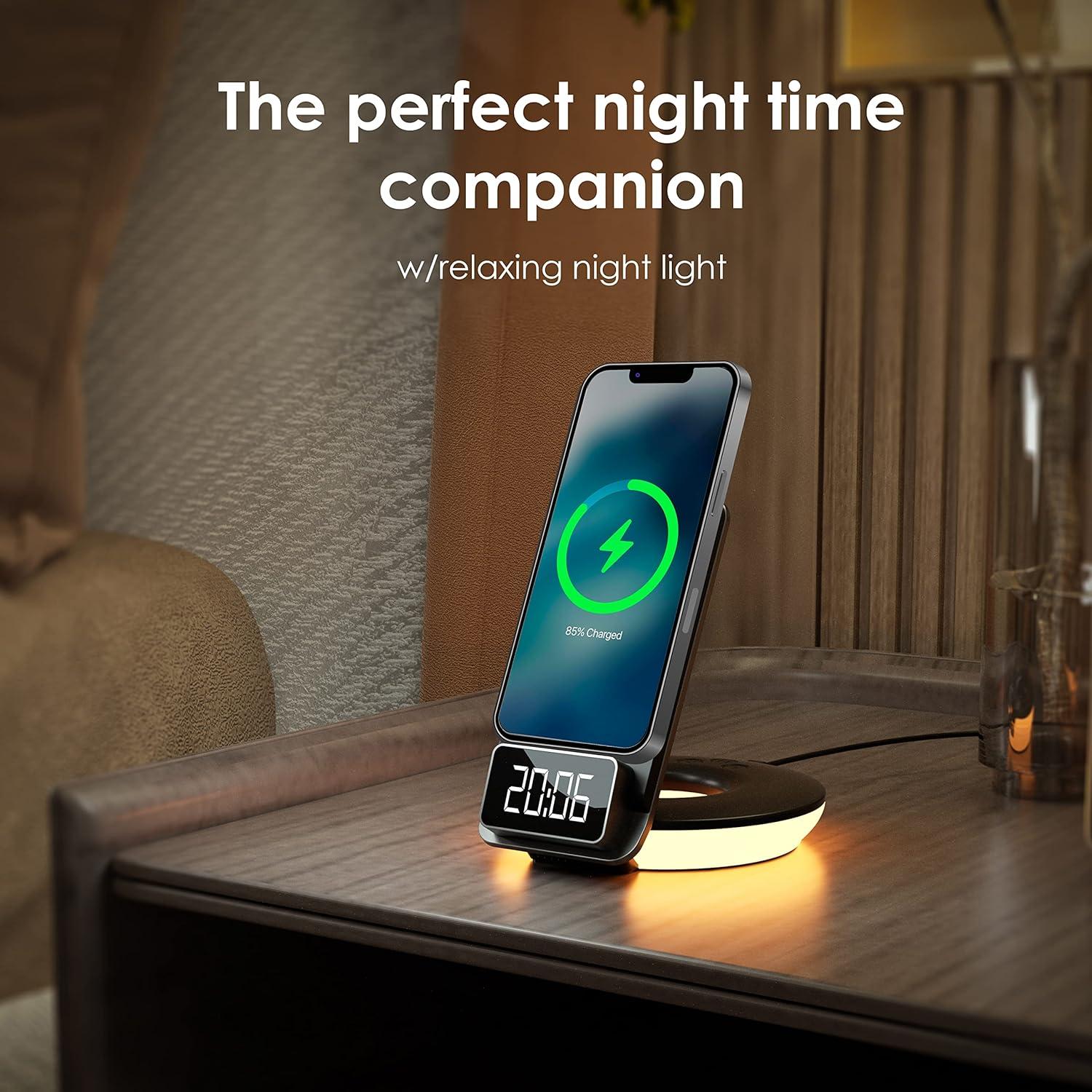 Lámpara de Mesa RexingUSA con Cargador Inalámbrico 15W