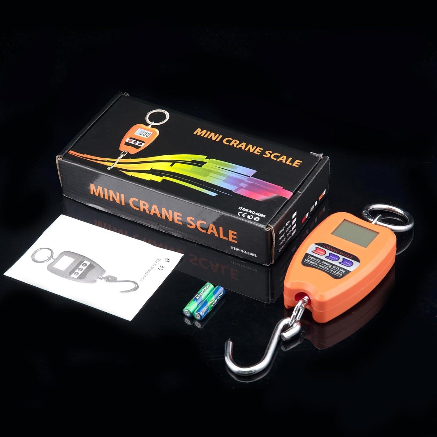 Balanza Digital Colgante Goture 200kg Pantalla LED Portátil