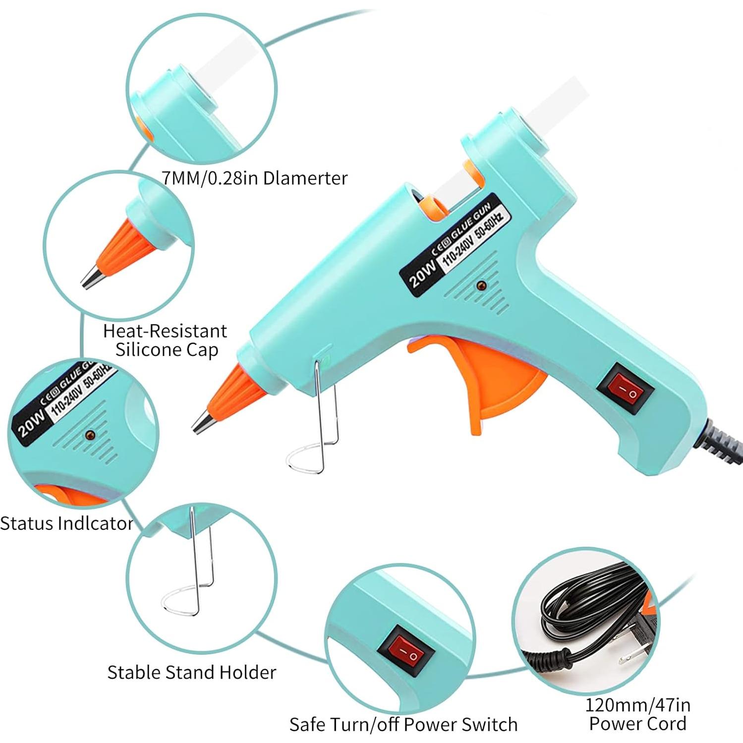 Kit de Pistola de Pegamento Caliente OUREPOCA 20W 2 Paquetes