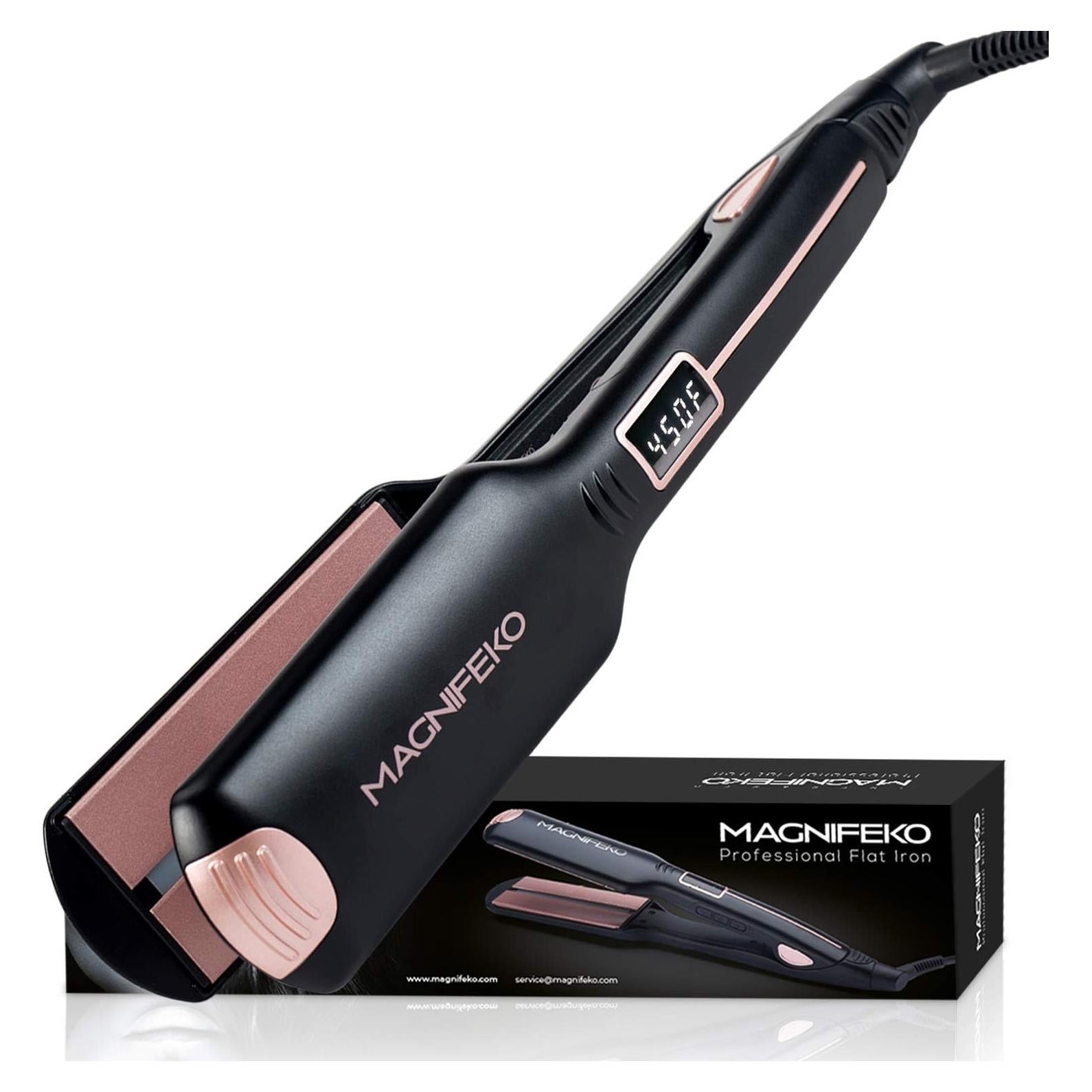 Plancha de Pelo Profesional Magnifeko Plana 10.16x4.06cm Digital