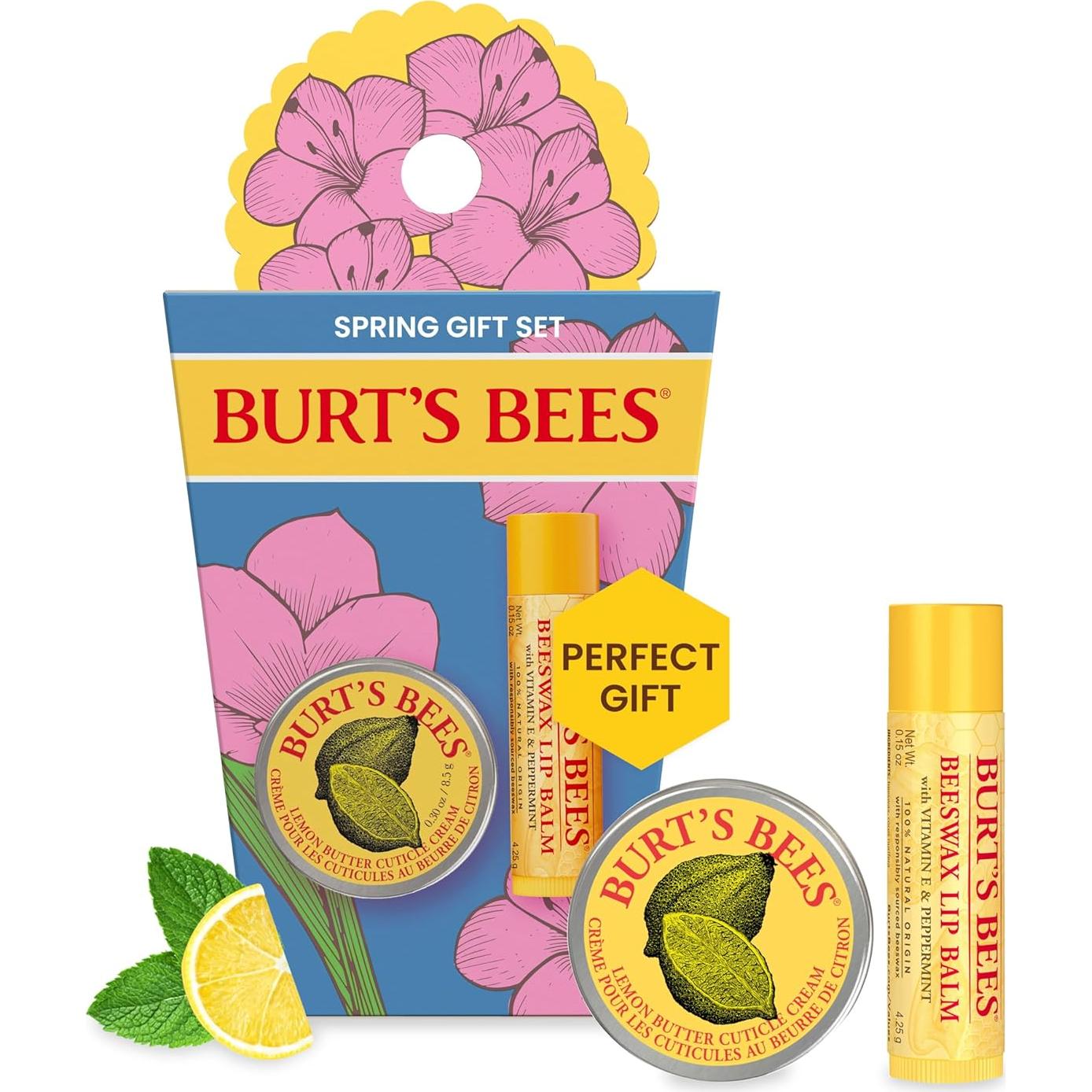 Set de Cuidado Labial y Cutículas Burt's Bees - 4 Sabores