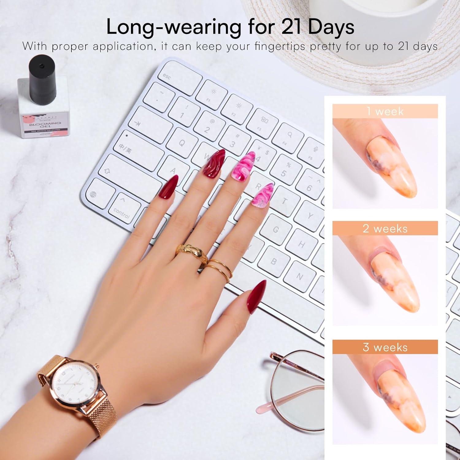 Gel de Floración Transparente Makartt 15ml para Uñas