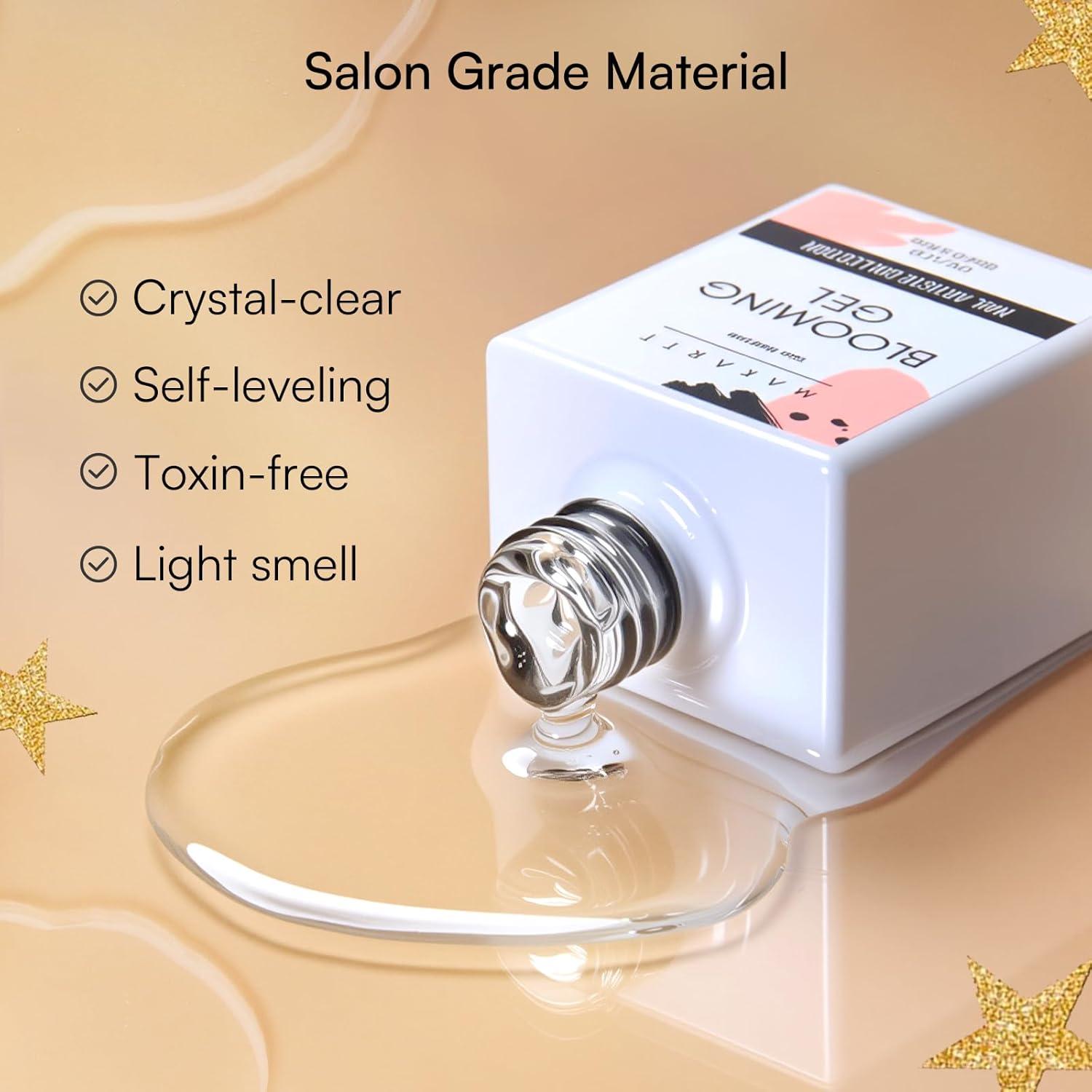 Gel de Floración Transparente Makartt 15ml para Uñas