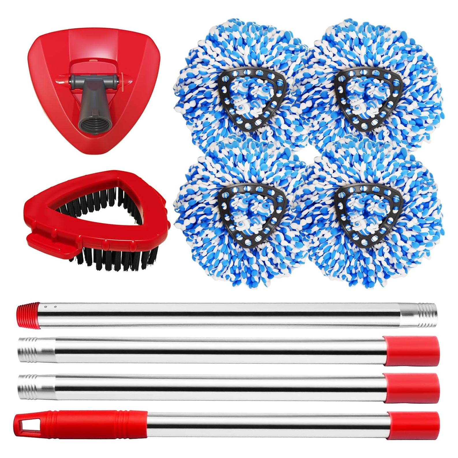 Cabezal de Mopa y Cepillo Pkulater para RinseClean Azul