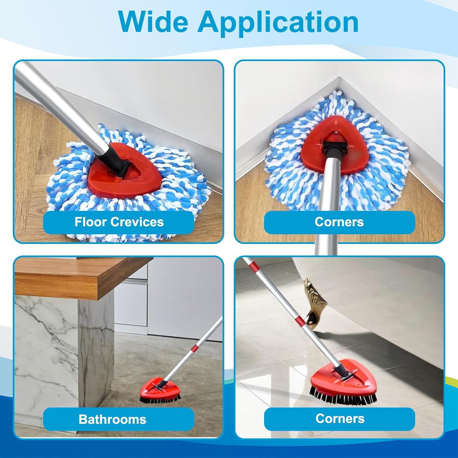 Cabezal de Mopa y Cepillo Pkulater para RinseClean Azul