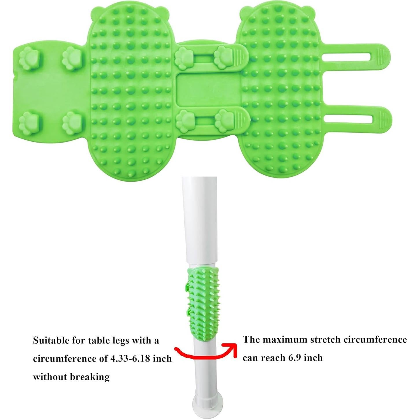 Cepillo Autocuidado para Gatos ZNMP - 4 Pcs Silicona Verde