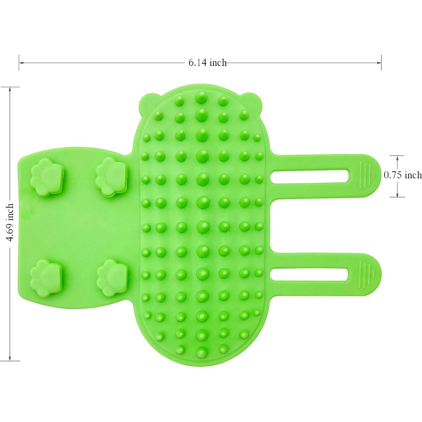 Cepillo Autocuidado para Gatos ZNMP - 4 Pcs Silicona Verde