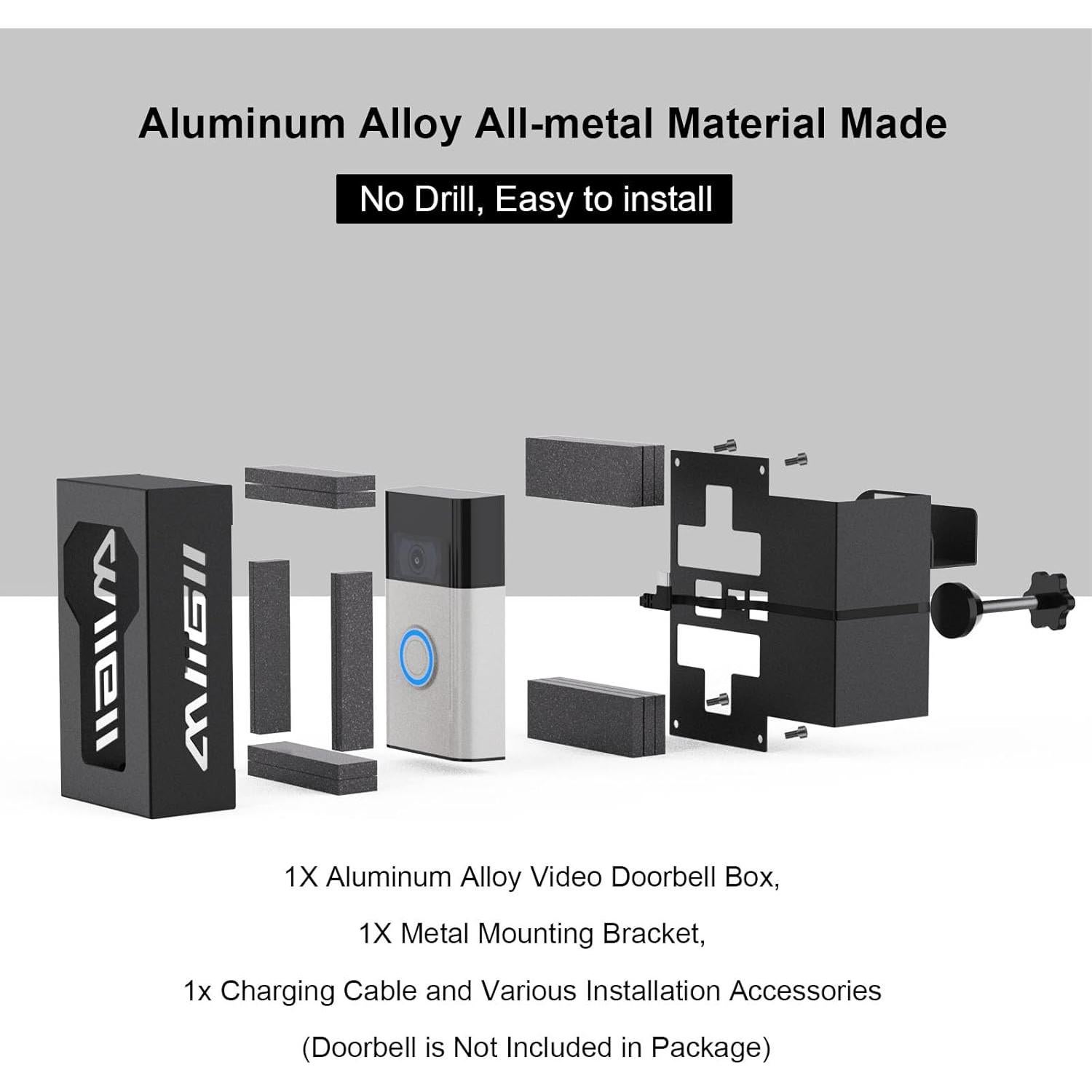 Montaje Antirrobo para Timbre de Video Bleu Clair - Metal