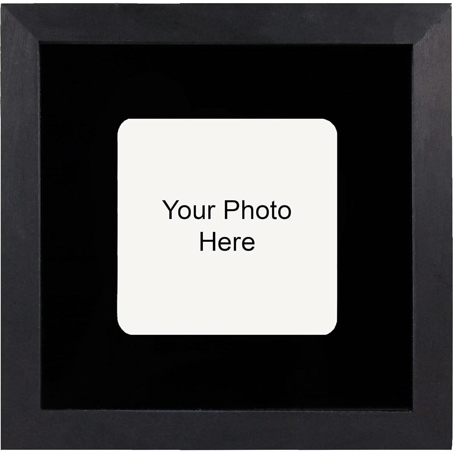 Marco Ocultador de Cámara Wyze V3 - Madera Negra 18.4x18.4cm