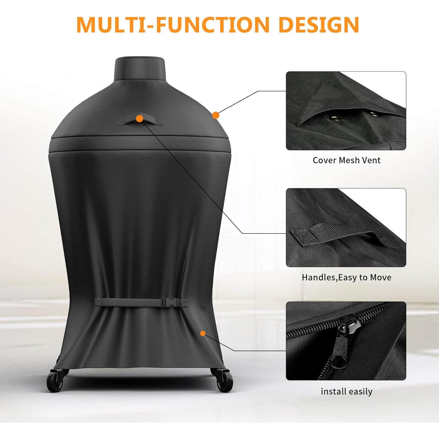 Cubierta de Parrilla Grisun para Kamado Joe 85x85x123 cm