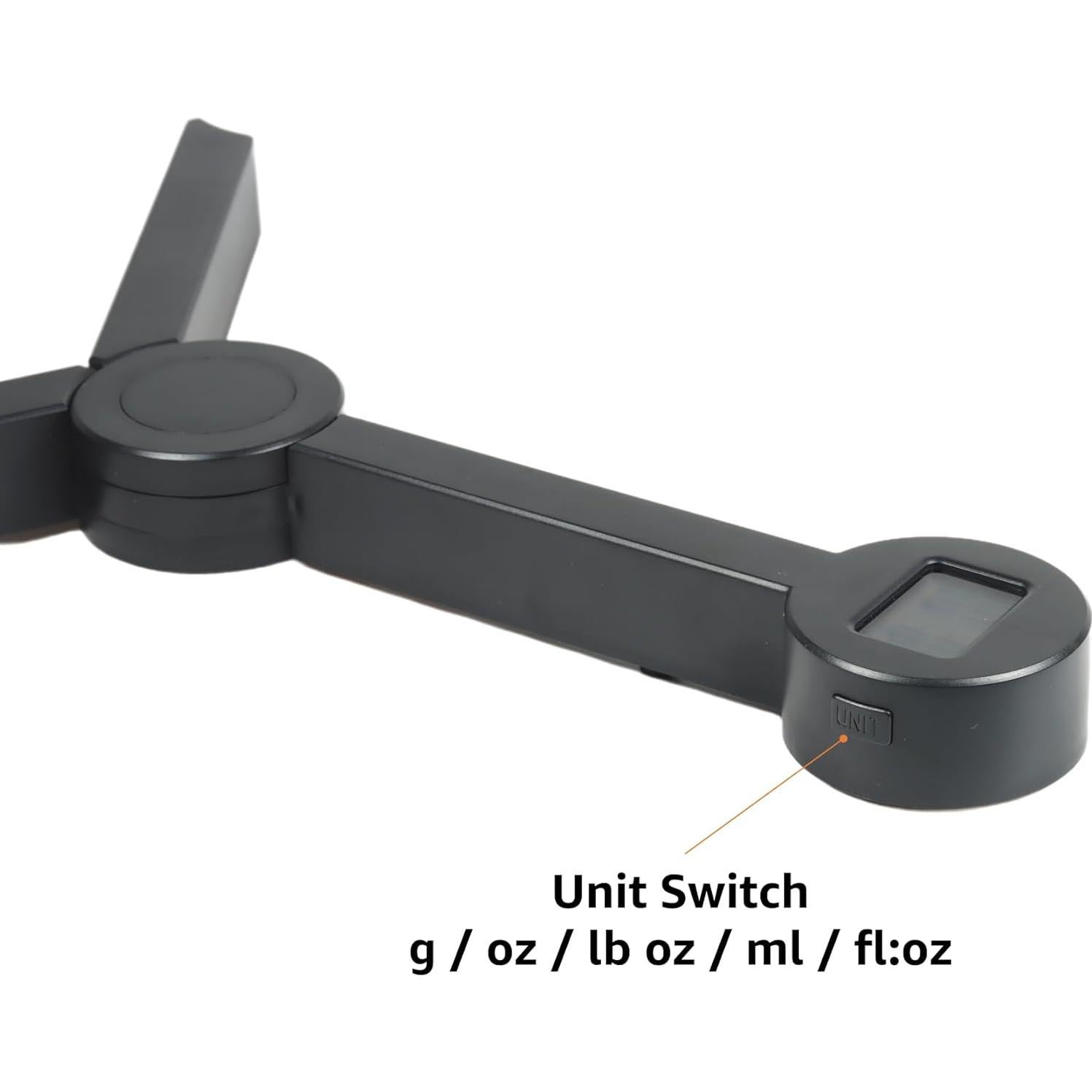 Báscula Digital de Cocina Plegable TriTree 5kg Negra