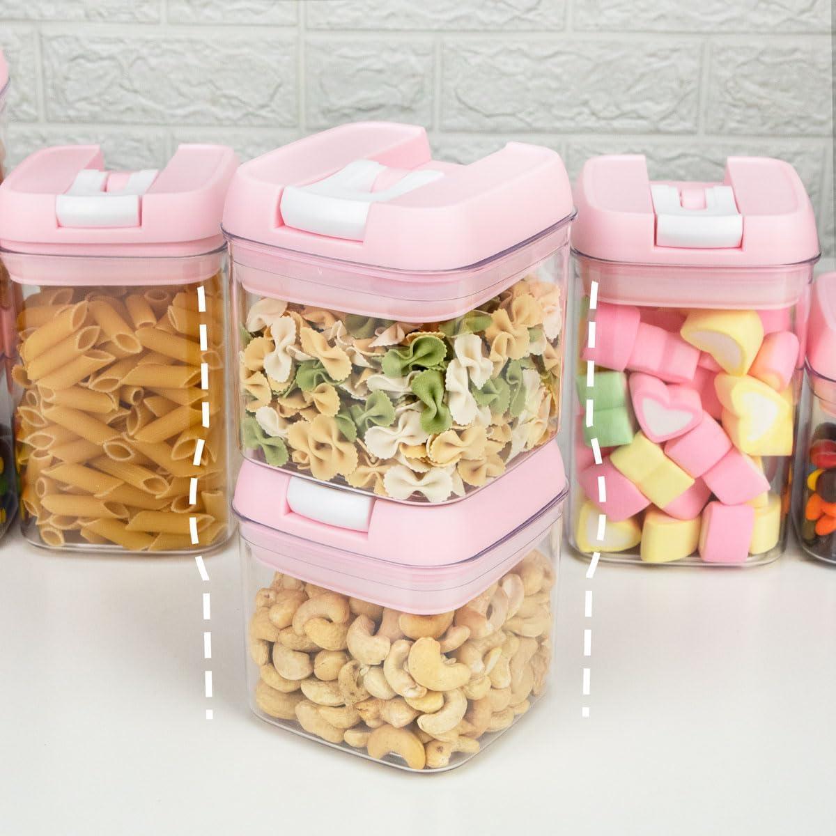 Conjunto de 10 Contenedores Herméticos U-QE Rosa 5.5L BPA Free