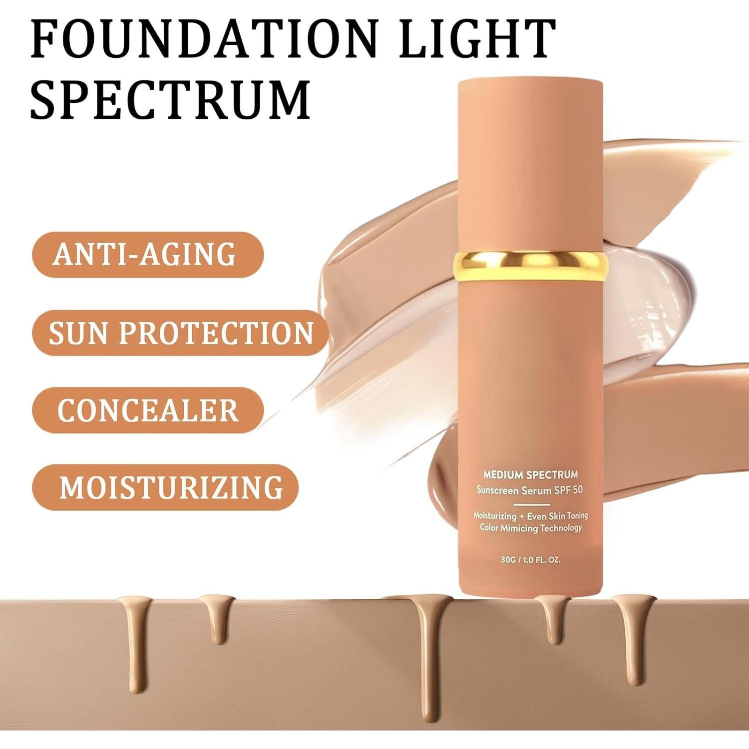 Base de Maquillaje Líquido Rulinal 30 ml Color Natural SPF 50+