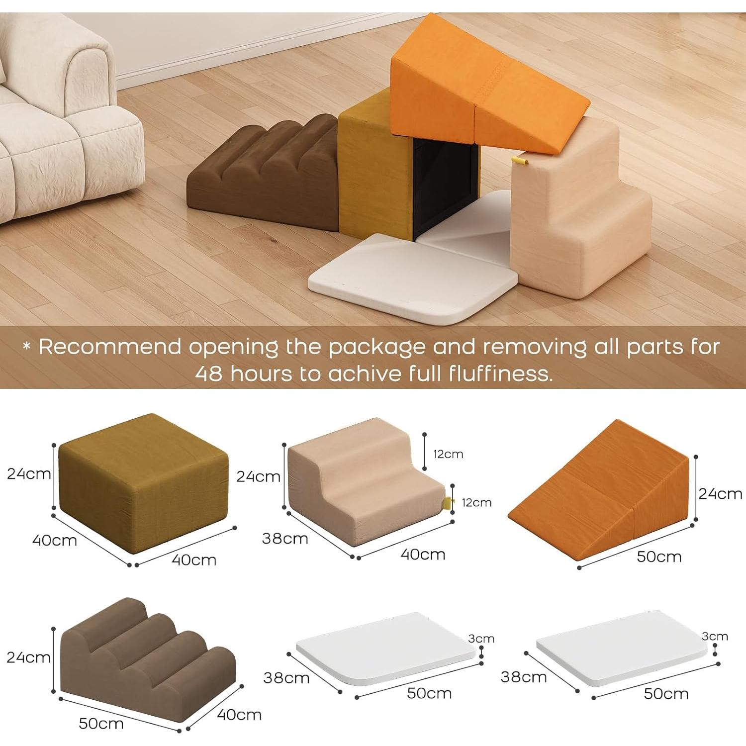 Juego de Bloques de Espuma para Escalar BanaSuper 6 Piezas