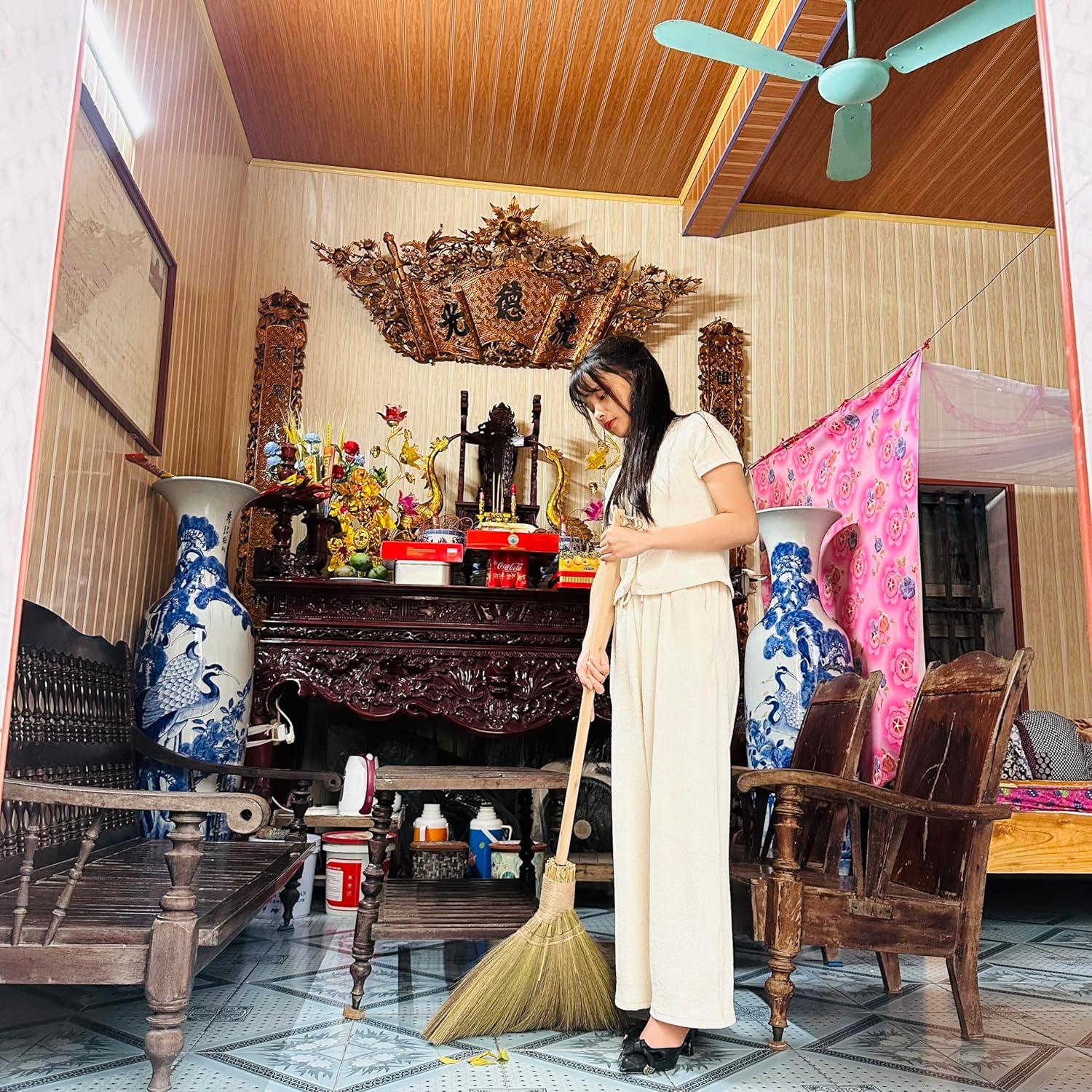 Juego de Escoba y Recogedor TTS Para el Hogar - 3 Piezas