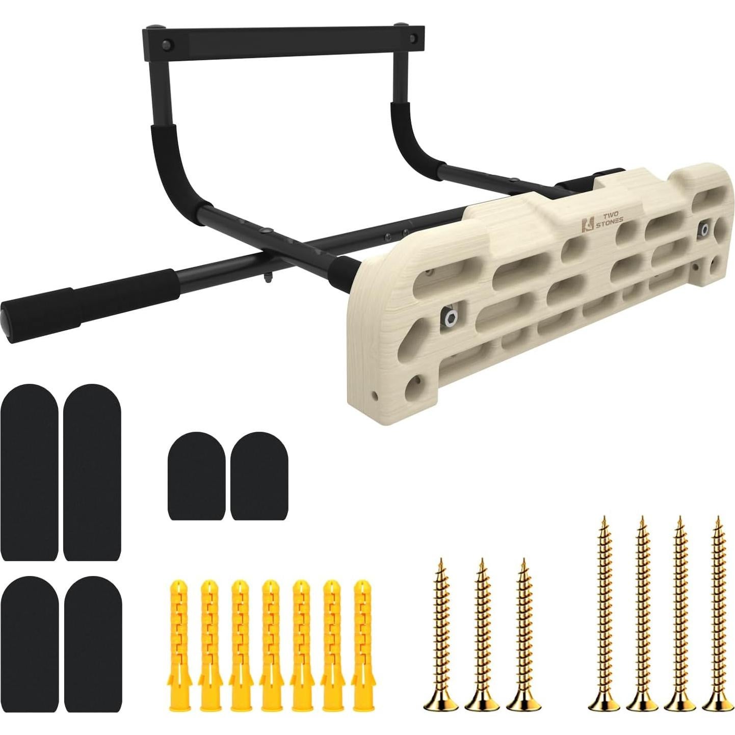 Hangboard para Escalada TWO STONES CJ-HB2106 con Barra de Dominadas