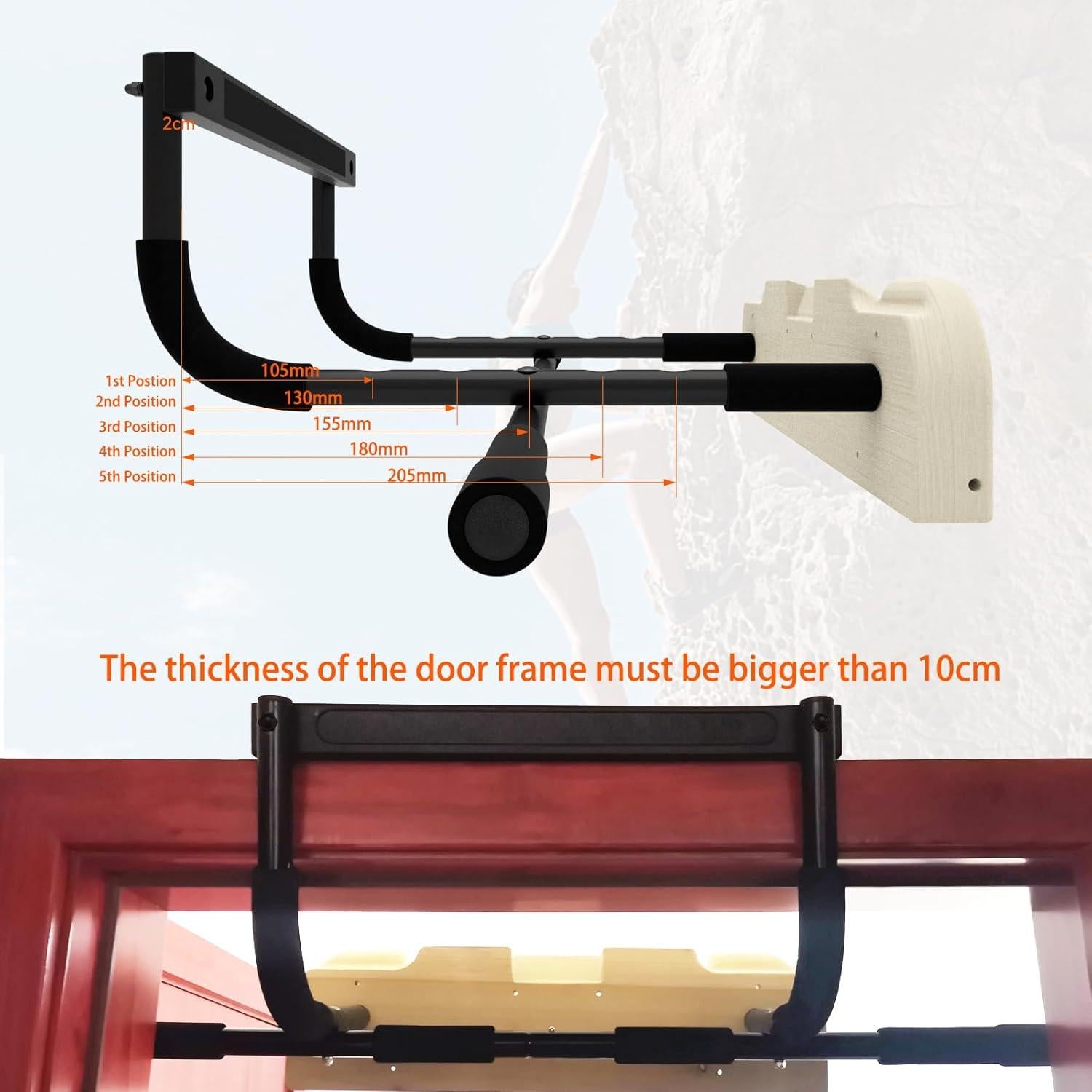 Hangboard para Escalada TWO STONES CJ-HB2106 con Barra de Dominadas