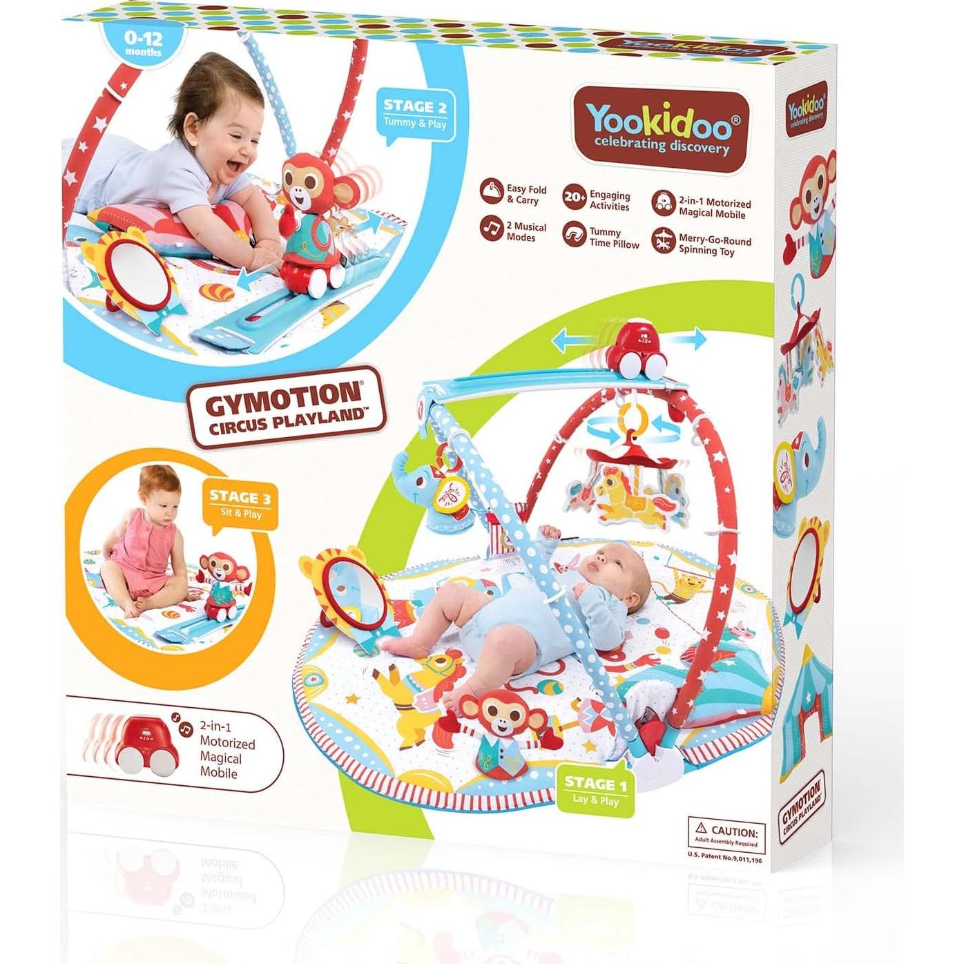 Gimnasio de Juego 3 en 1 Yookidoo Circus Playland 0-12 meses