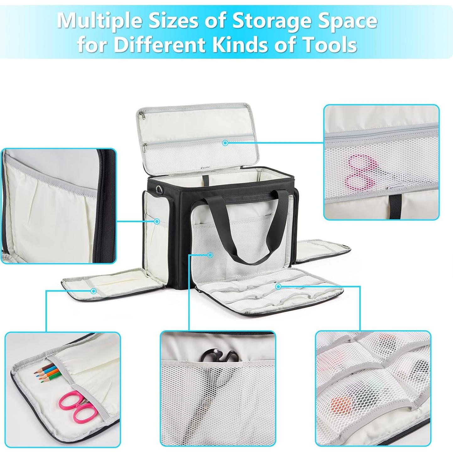 Bolsa de máquina de coser con carro YKK, 48.3x27.9x33 cm