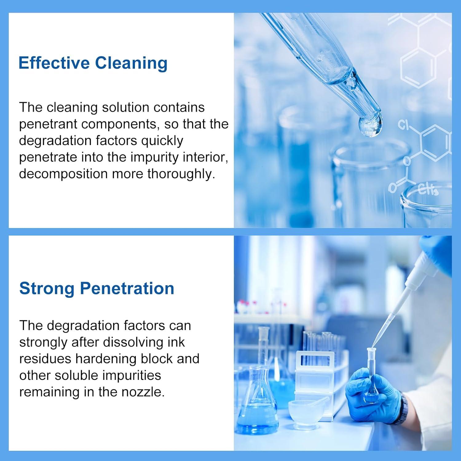 Kit de Limpieza de Cabezal DTF DTG TKNCCC 100ML para Impresoras