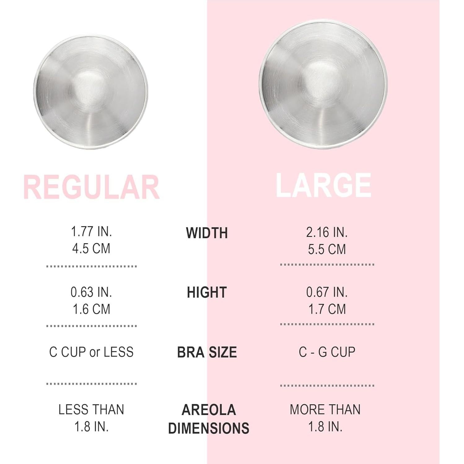 Copas de Lactancia de Plata 925 Ciciel XL - Protectores de Pezón