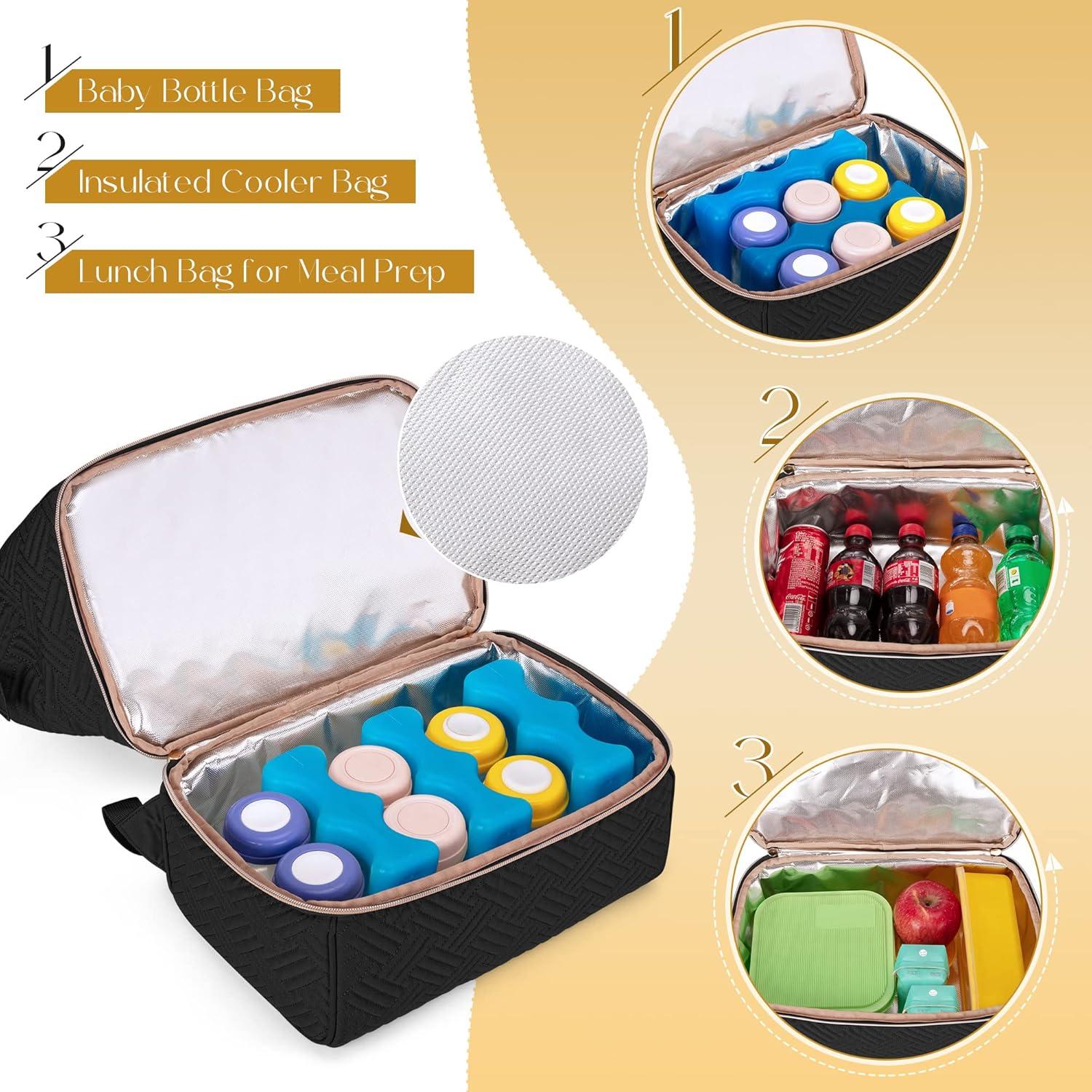 Mochila Fasrom para Extractor de Leche con Nevera Negra