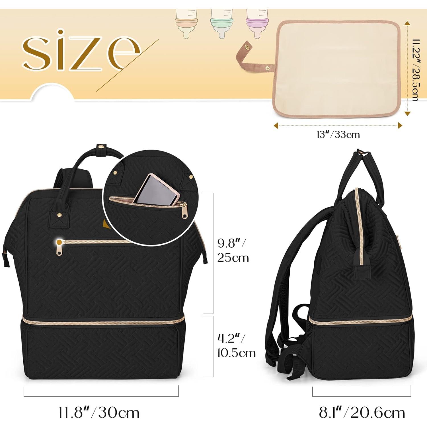 Mochila Fasrom para Extractor de Leche con Nevera Negra