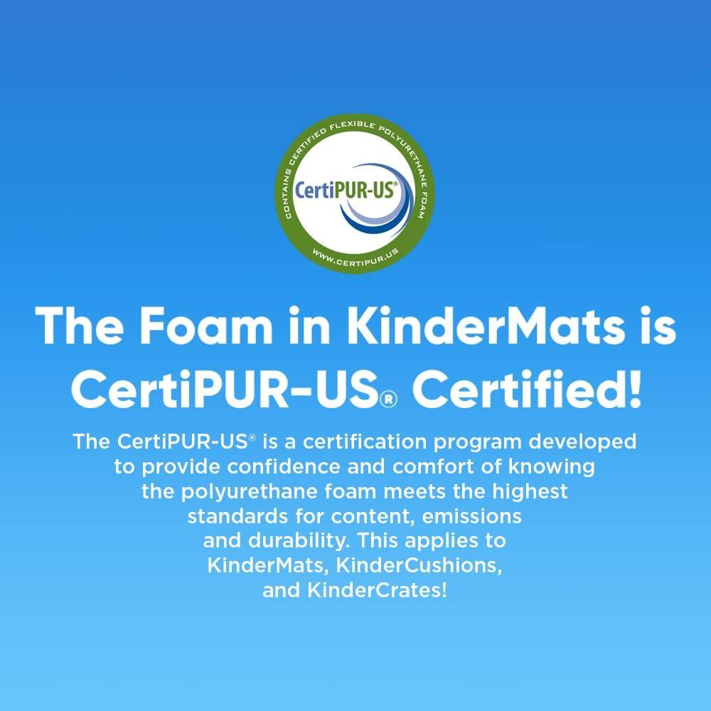 Colchoneta KinderMat para Niños 116.8x53.3 cm Gris/Azul