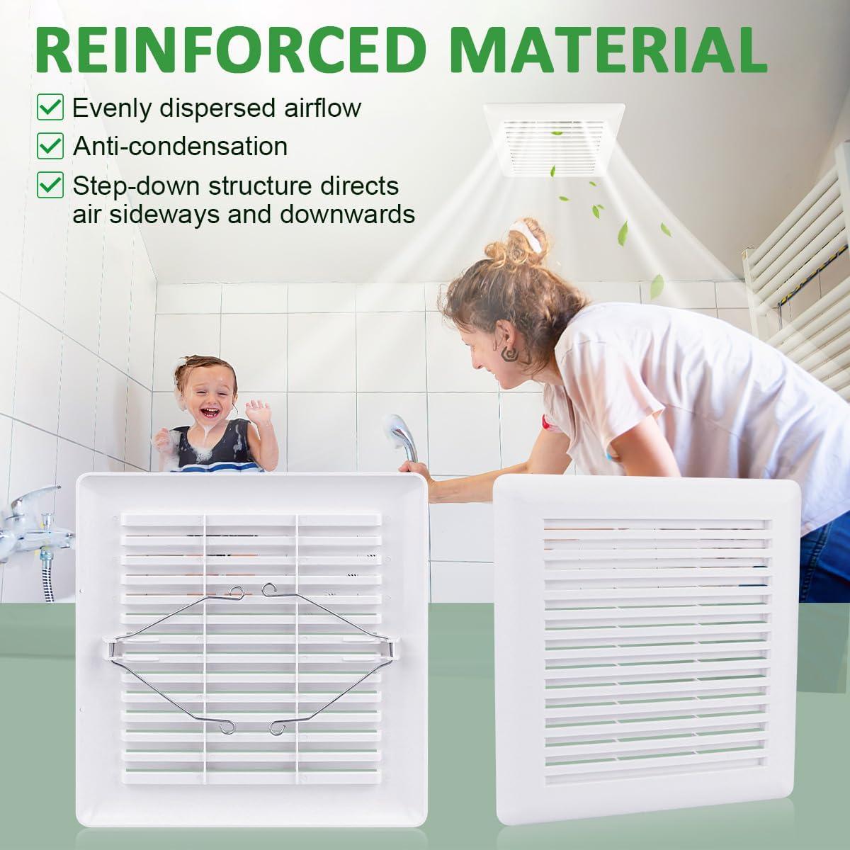 Rejilla de Ventilación WKZO C350GN para Baño 23x22 cm