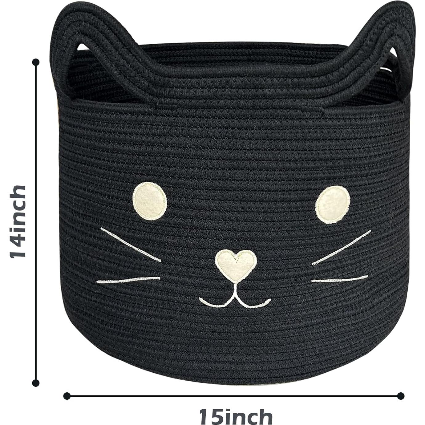 Canasta Grande para Juguetes de Gato VK VK·LIVING 38x36cm