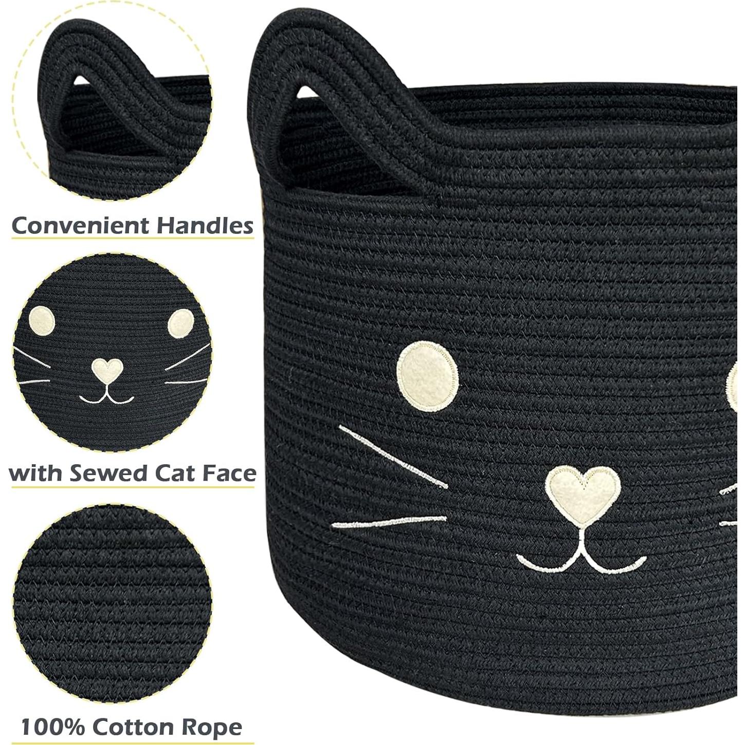 Canasta Grande para Juguetes de Gato VK VK·LIVING 38x36cm