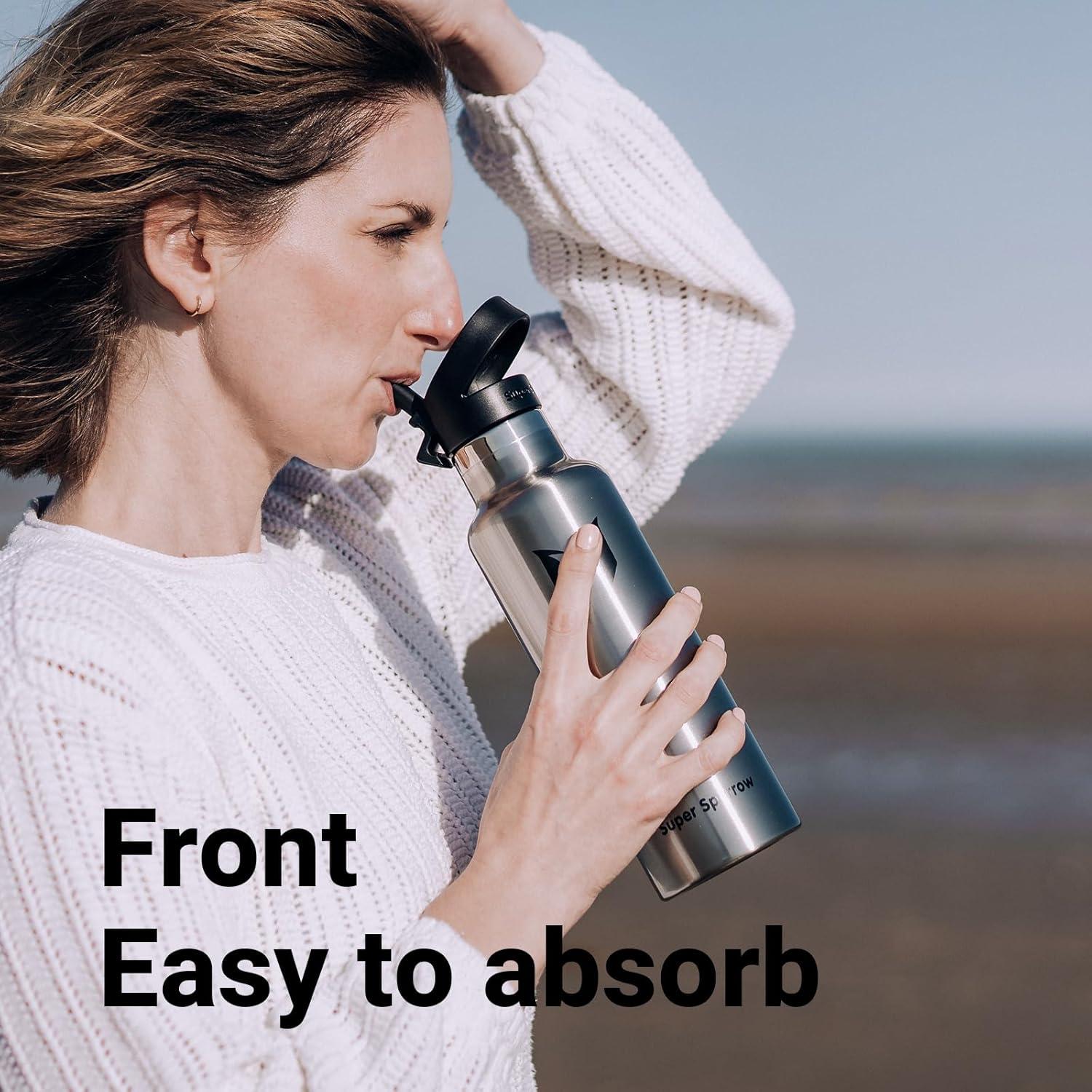 Botella de Agua Super Sparrow 750 ml Aislada Ergonómica