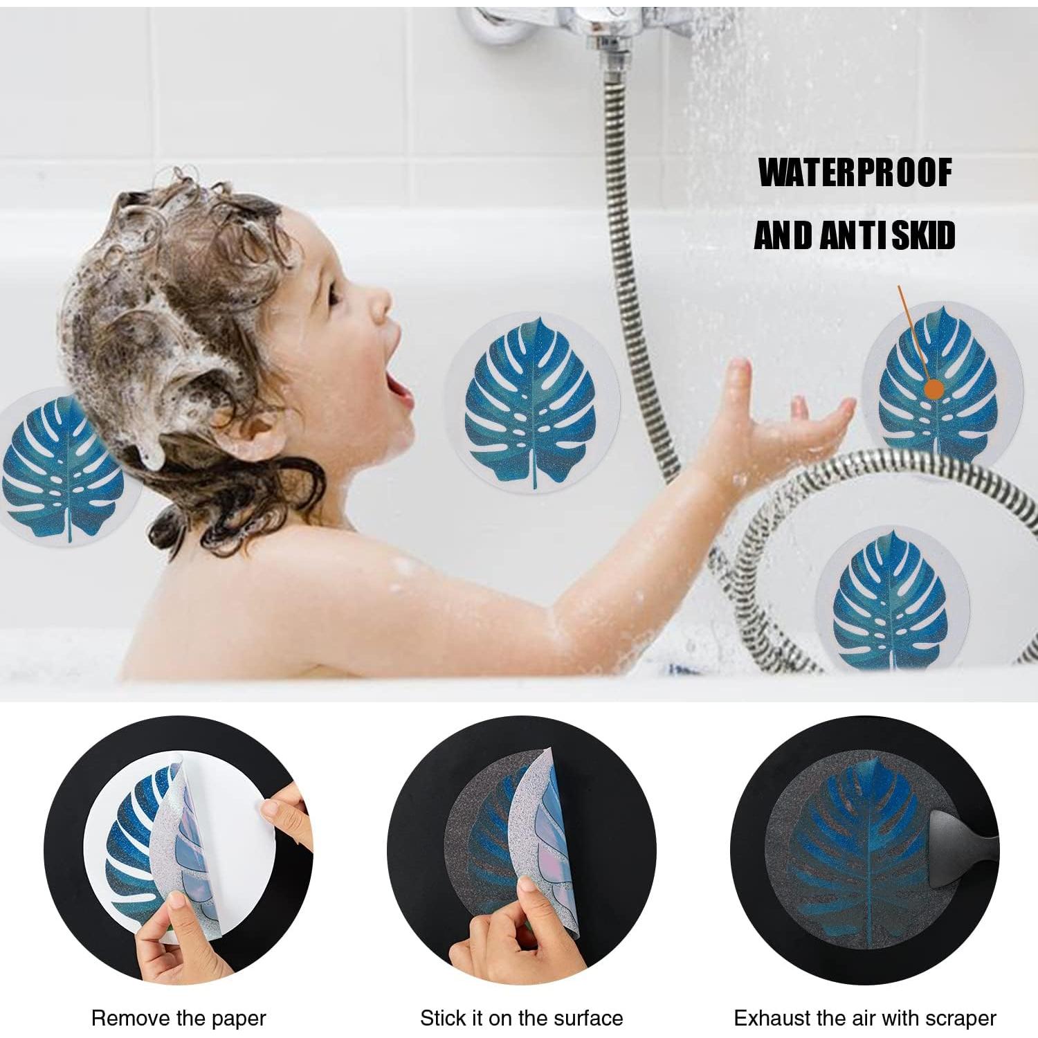 Pegatinas Antideslizantes Secopad para Bañera 10 PCS 15 cm