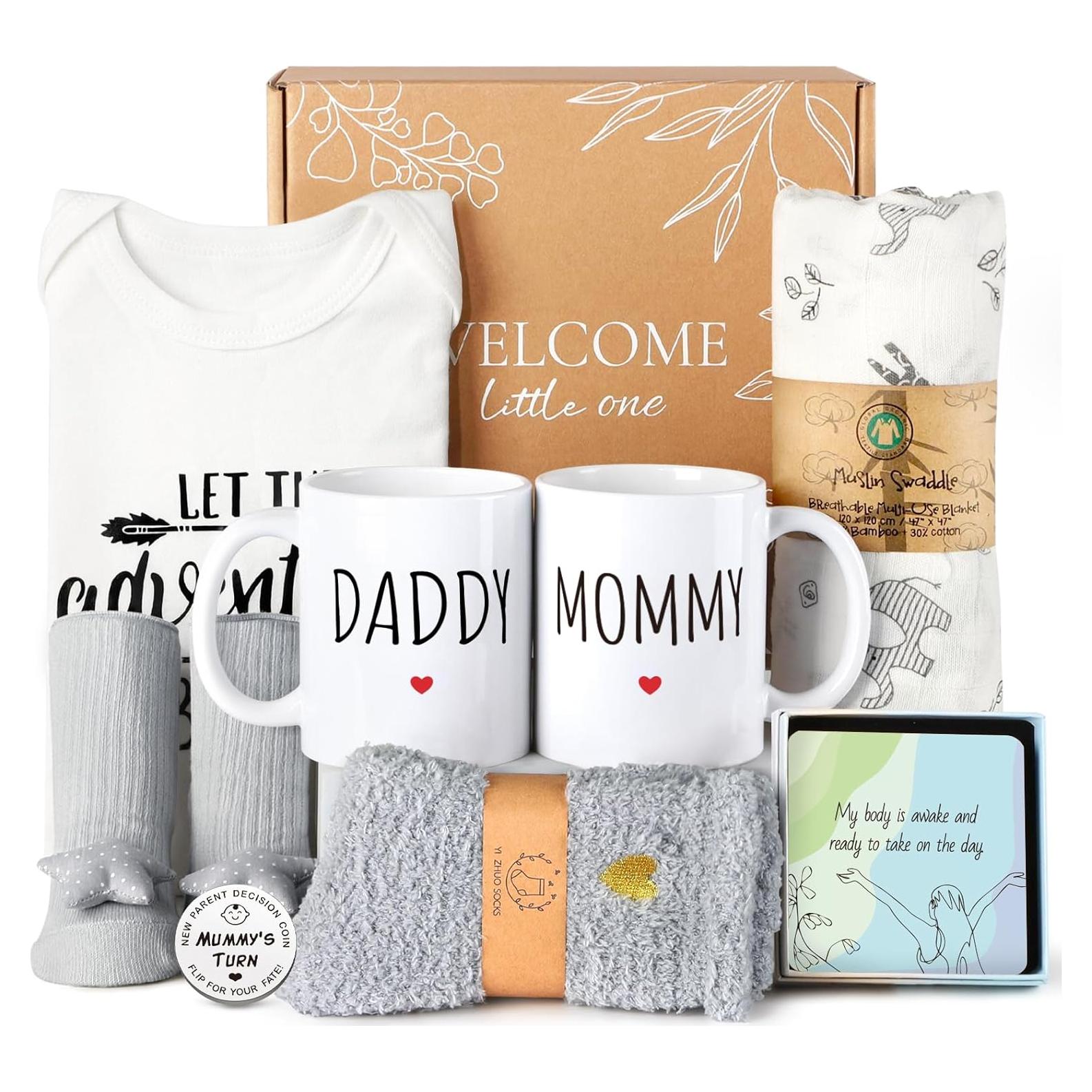 Canasta de Regalos para Nuevas Mamás Kjtao - 9 Piezas