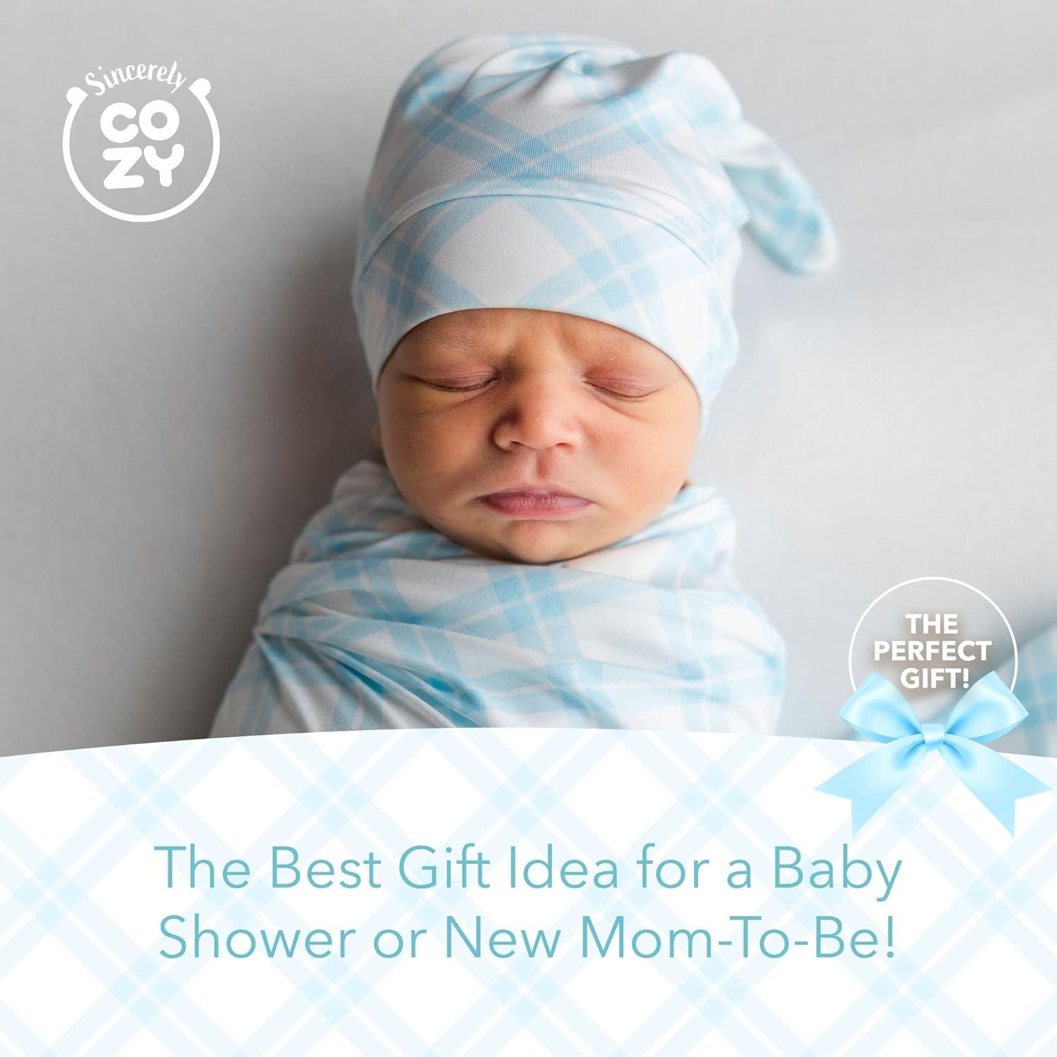 Manta de Arrullo y Sombrero Sincerely Cozy Bebé 0-3 Meses