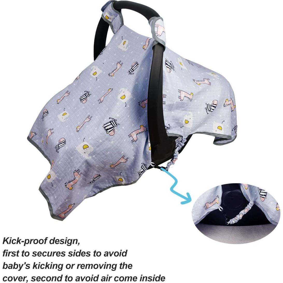 Funda de Asiento de Auto ICOPUCA para Bebés - Muselina Transpirable