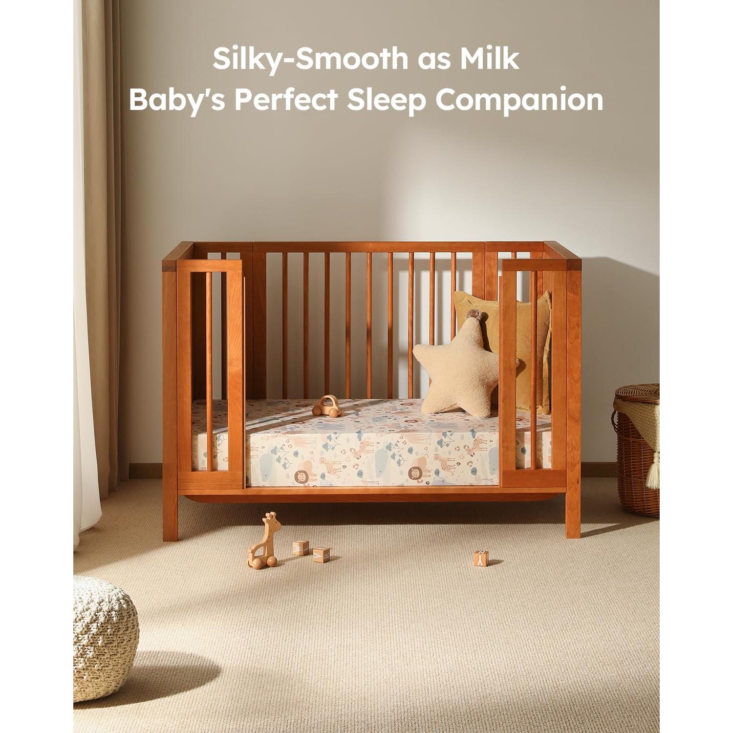 Juego de 3 Sábanas Ajustadas para Cuna Unnivoll Elefante 132x71cm