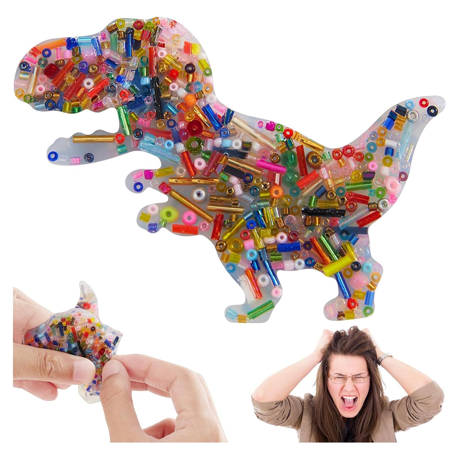 Almohadilla Antiestrés Dinosaurio Hopihy 5x5cm para TDAH