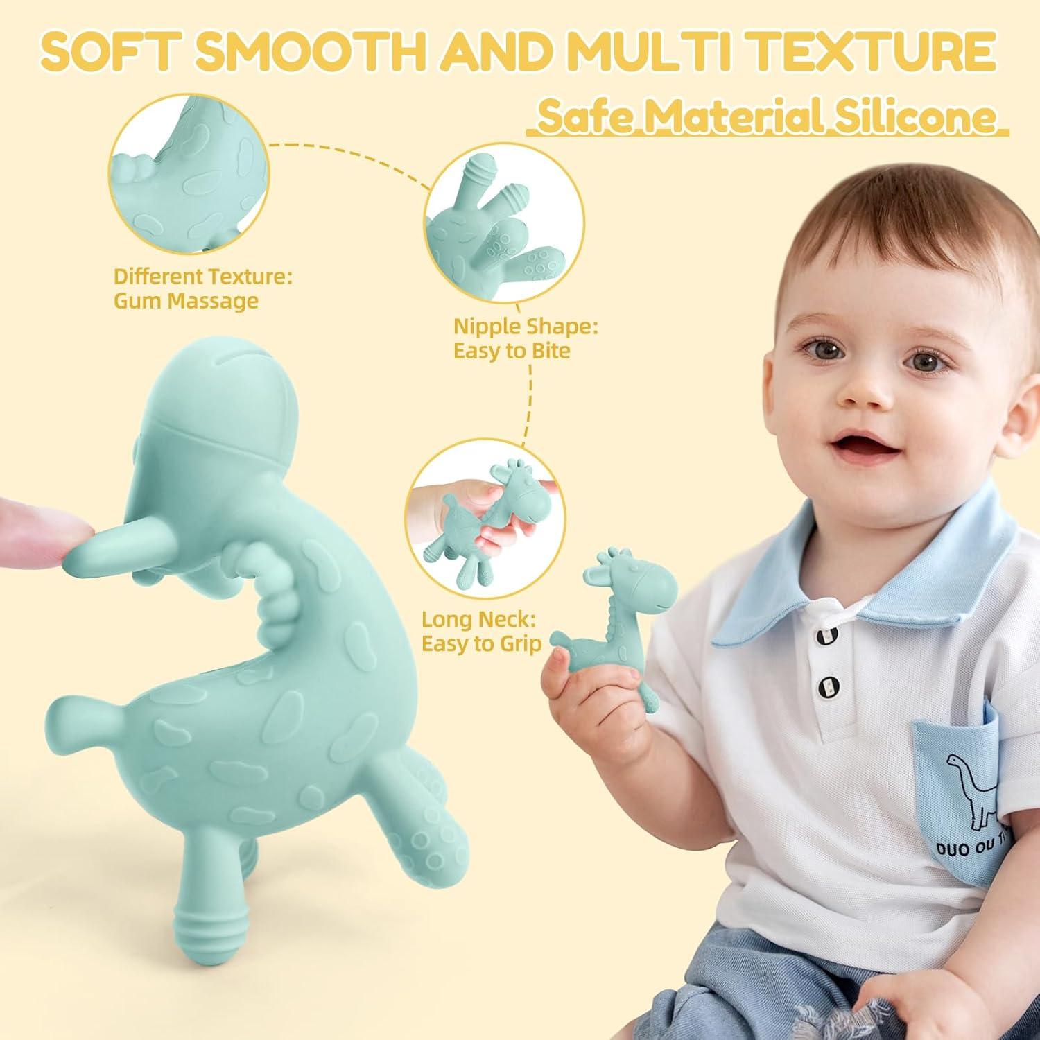 Mordedores de Dentición TYRY.HU Jirafa Silicona 2 Piezas