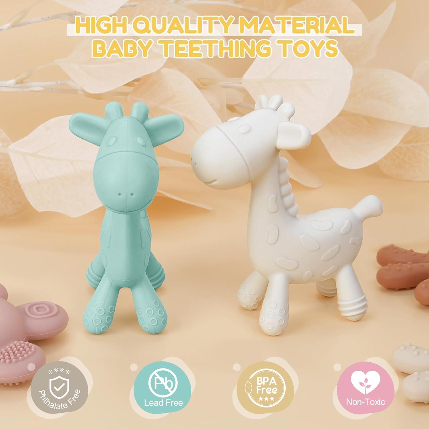 Mordedores de Dentición TYRY.HU Jirafa Silicona 2 Piezas