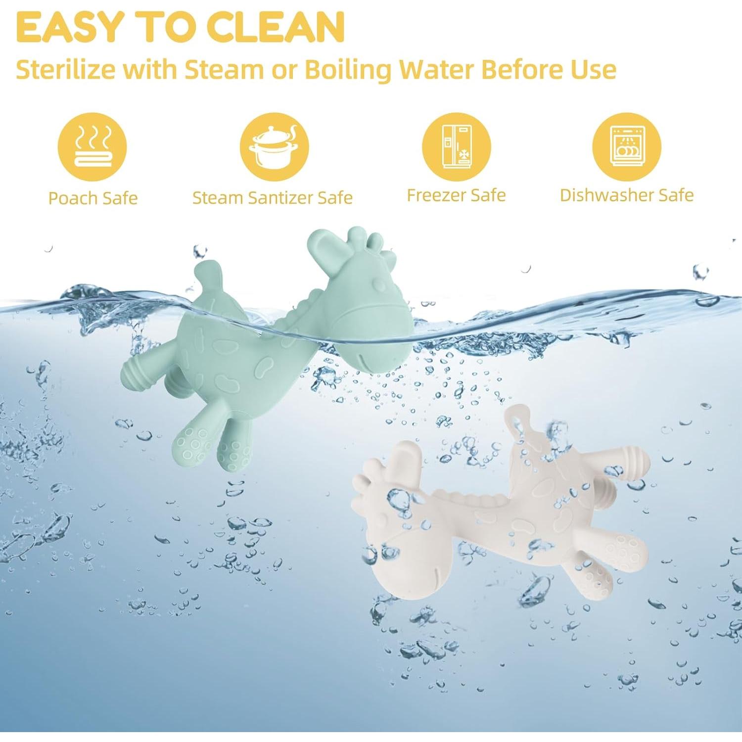 Mordedores de Dentición TYRY.HU Jirafa Silicona 2 Piezas