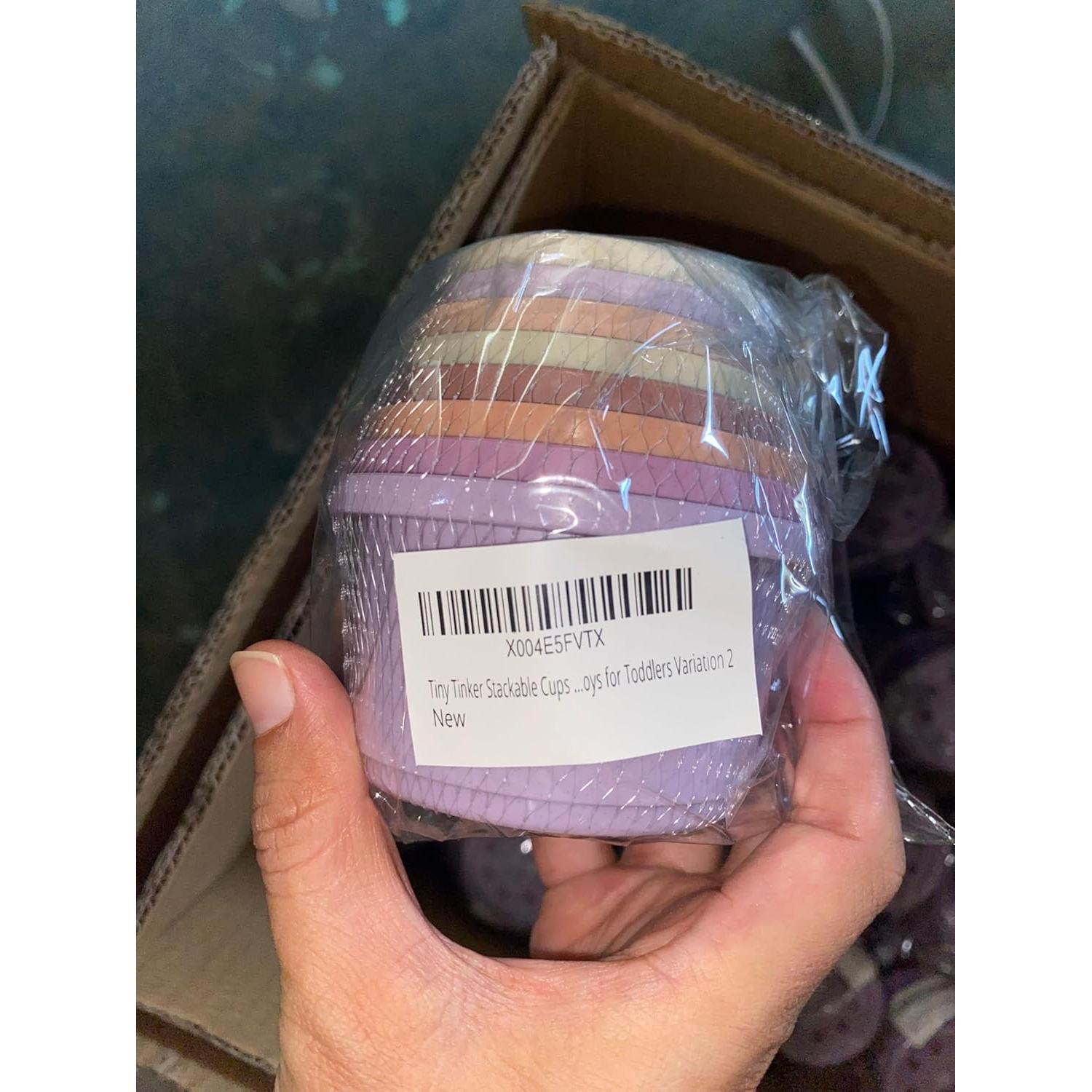 Juego de Tazas Apilables Tiny Tinker 8 Piezas para Bebés