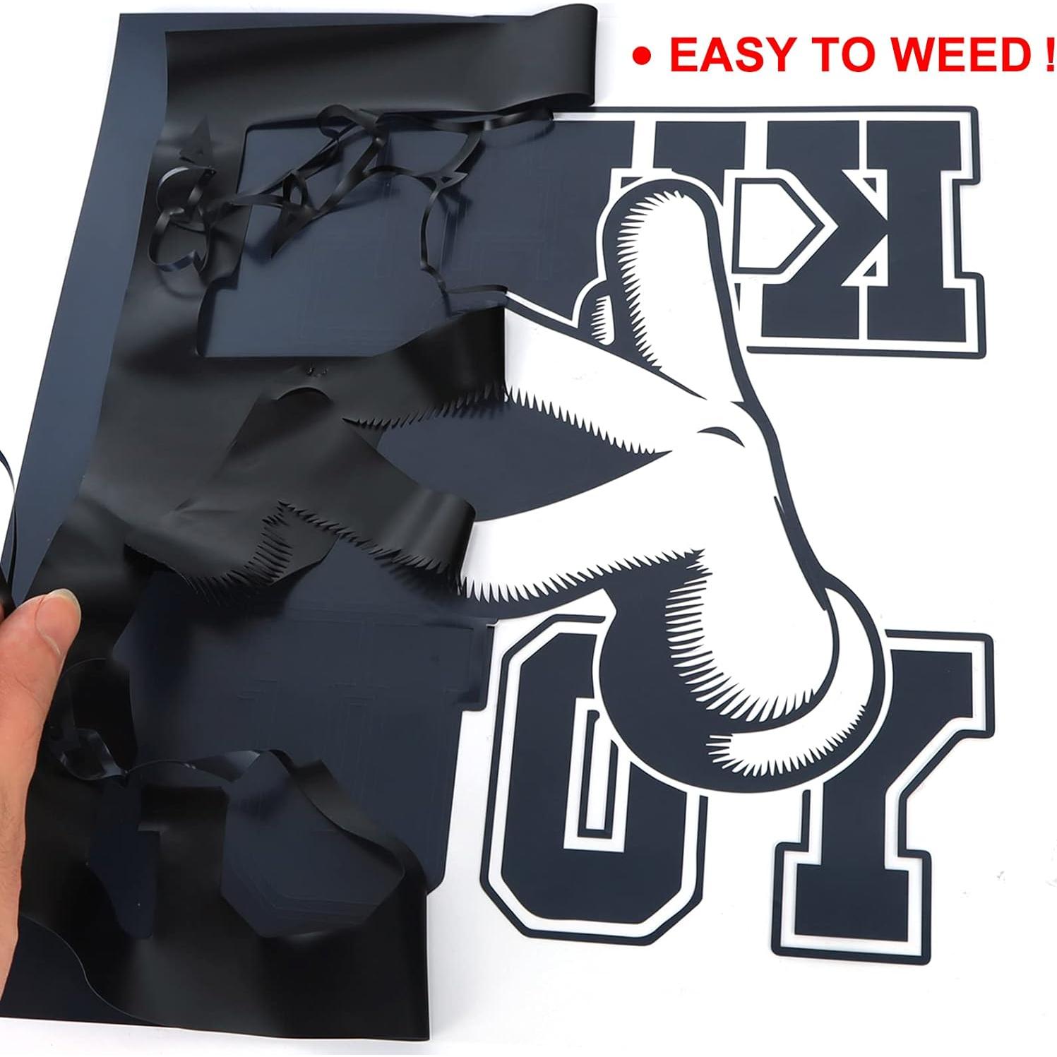 Rollos de Vinilo de Transferencia de Calor GYT 30.5x215 cm Negro