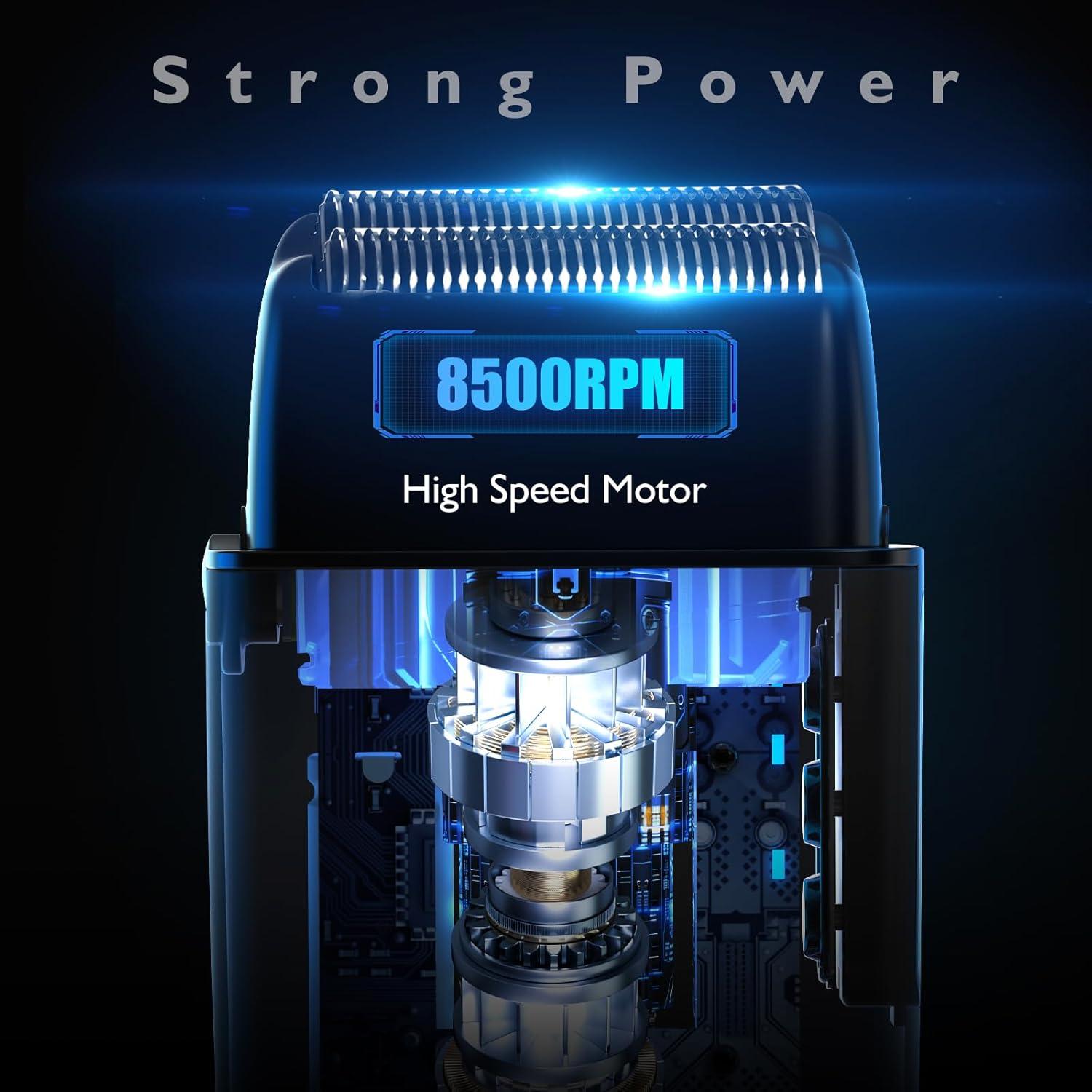 Afeitadora eléctrica Bazivve BA01 3 cuchillas IPX7 negra