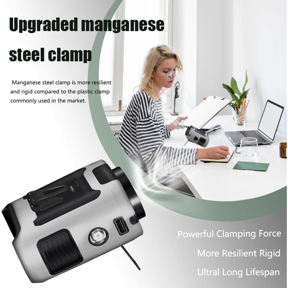 Ventilador Portátil CAZOKASI K50 10000mAh Clip Cintura