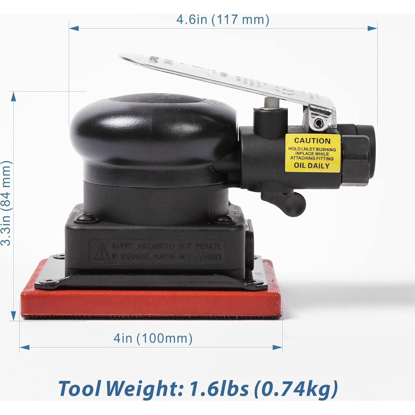 Lijadora Orbital Sin Vacío UPWOOD 3x4" 12000 OPM Aire