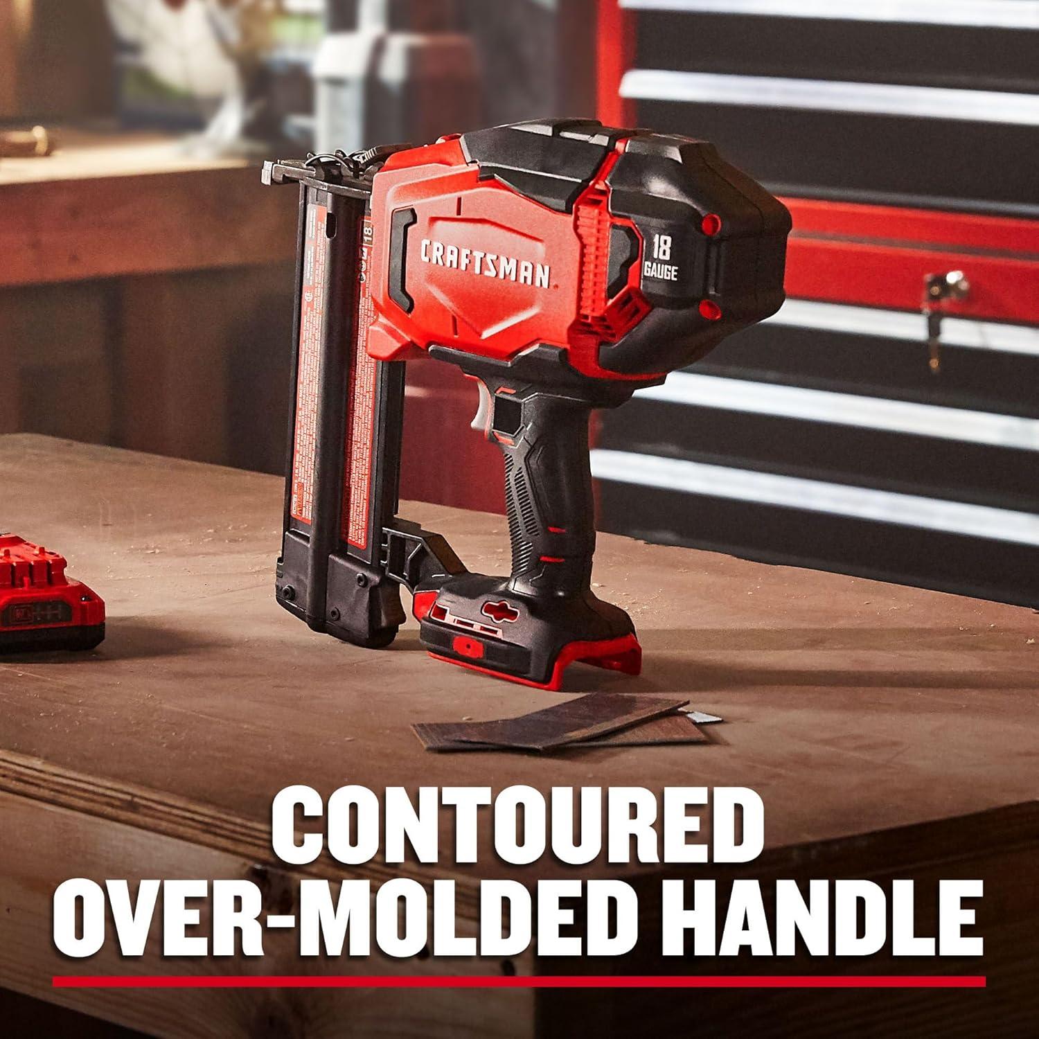 Clavadora Cordless Craftsman V20 18GA con Batería y Cargador