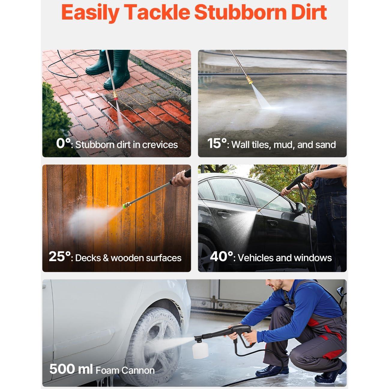 Lavadora a Presión Eléctrica VEVOR 4200 PSI 2.8 GPM 7.6 kg