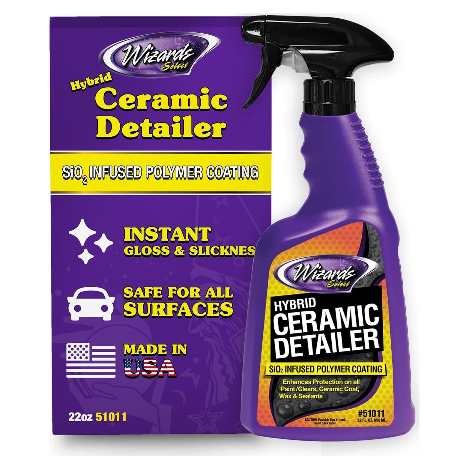 Spray Detallador Cerámico Híbrido Wizards 650 ml - Protección SiO2