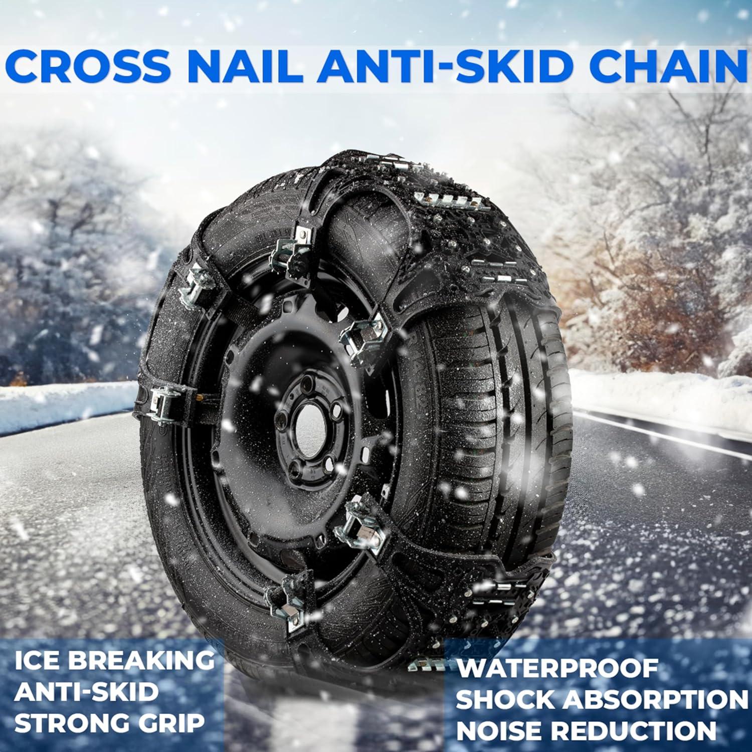 Cadenas para Neumáticos ZONETECH 6-Pack Todo Terreno 4.6kg